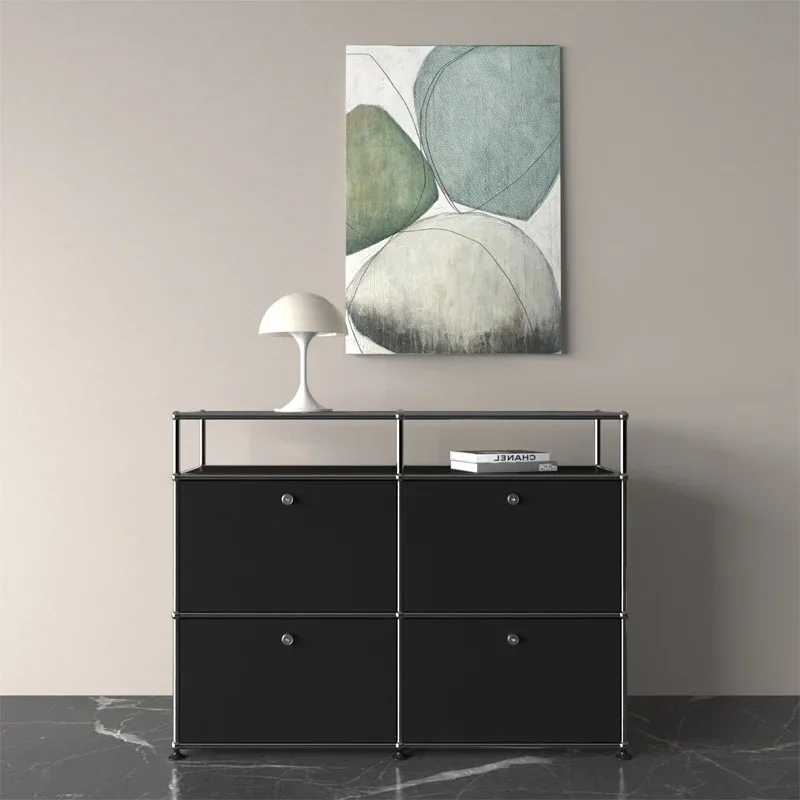 Entrance Cabinet Medieval Design Multifunctional Locker Internet Celebrity Bedside Table Tea Cabinet