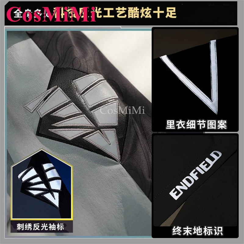 CosMiMi Game Arknights: Endfield Manager أزياء تنكرية وسيم أزياء قتالية كرنفال حفلة لعب الأدوار الملابس