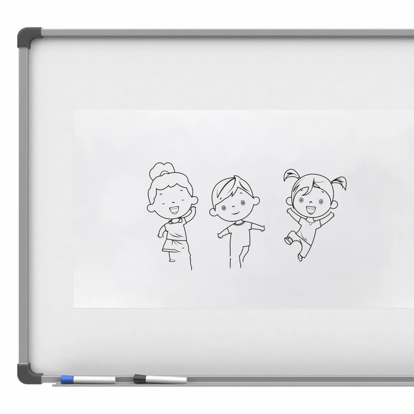 

1 set Dry Erase Blank Sheets Whiteboard Stickers Wear Resistant Reusable Erasable Writing Boards for Kids Teens Classroom Office