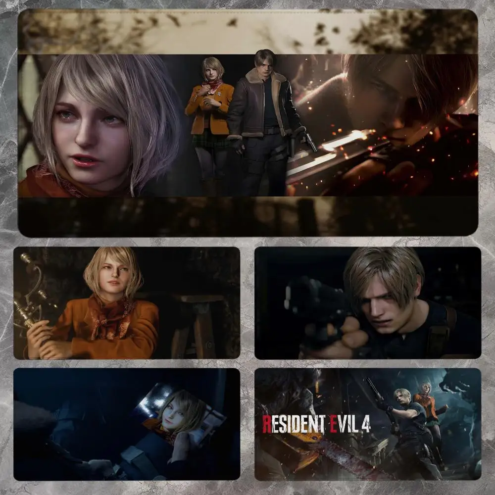 

Коврик для мыши R-Resident Evil 4, 90x40 см, нескользящий игровой коврик для мыши, геймерский коврик для киберспорта, игровой механический коврик для клавиатуры XXL, настольный коврик
