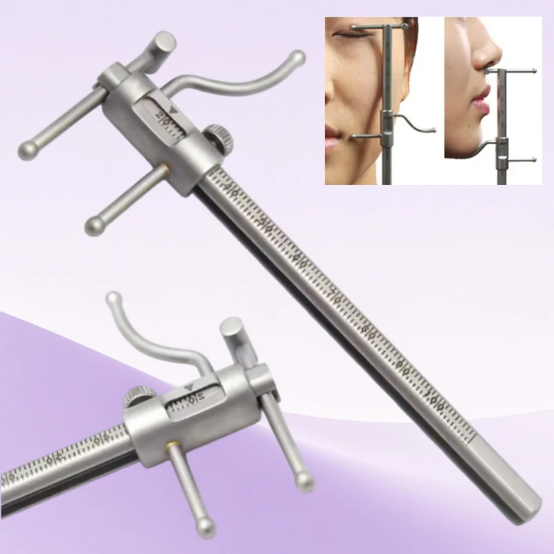 

Caliper Dental Orthodontic Sliding Caliper Chin Indicator Dental Implant Measuring Gauge Caliper Ruler 0-100Mm Stainless Steel