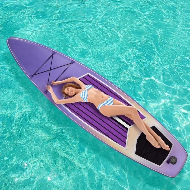 New Inflatable SUP Paddle Board Widened Travel Surfboard 6 Colors Gradient Design Wholesale Direct Sales