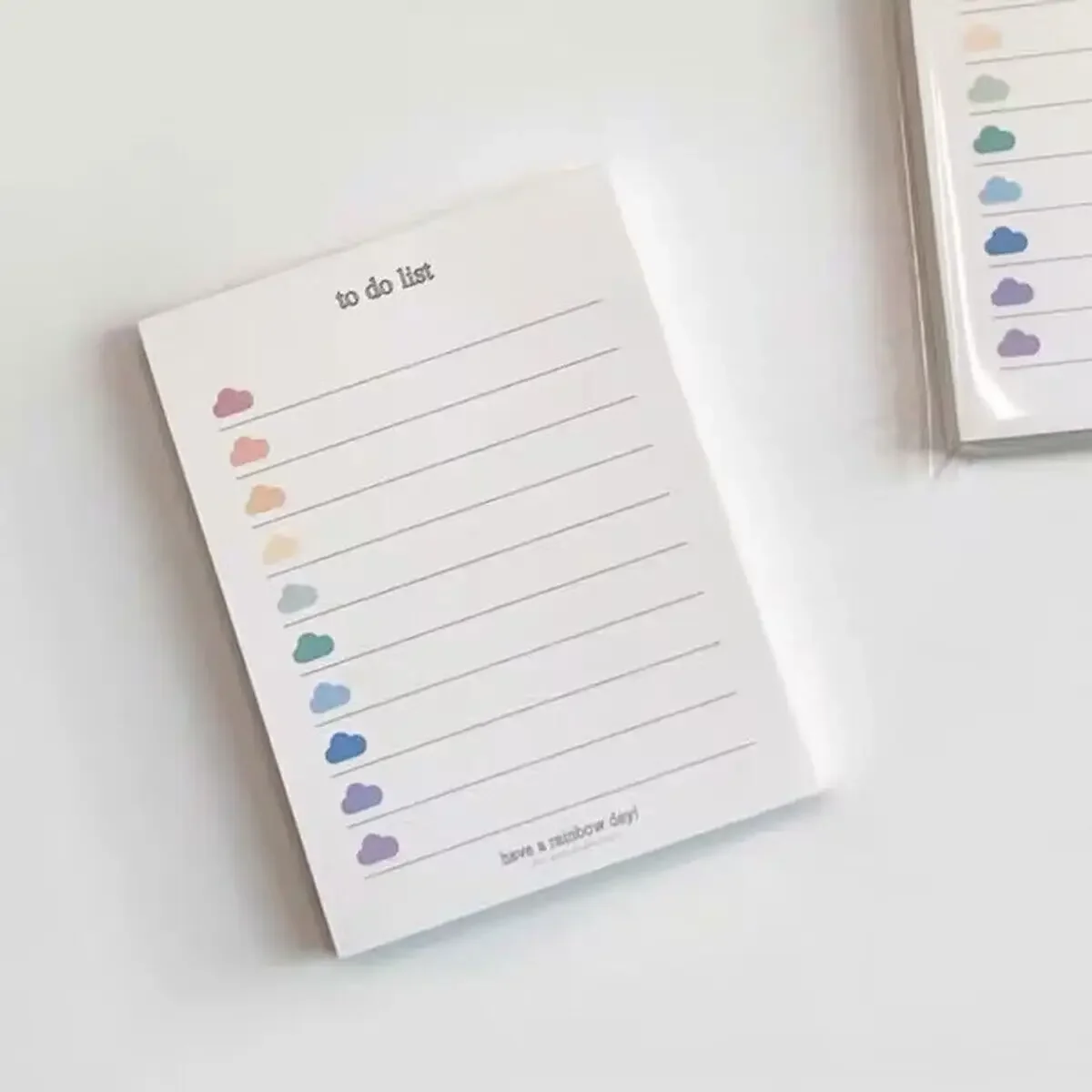 50 páginas/libro, cuaderno de notas no adhesivo con nubes de colores de estilo coreano Ins, cuaderno de notas para estudiantes, cuaderno de notas, accesorios de oficina