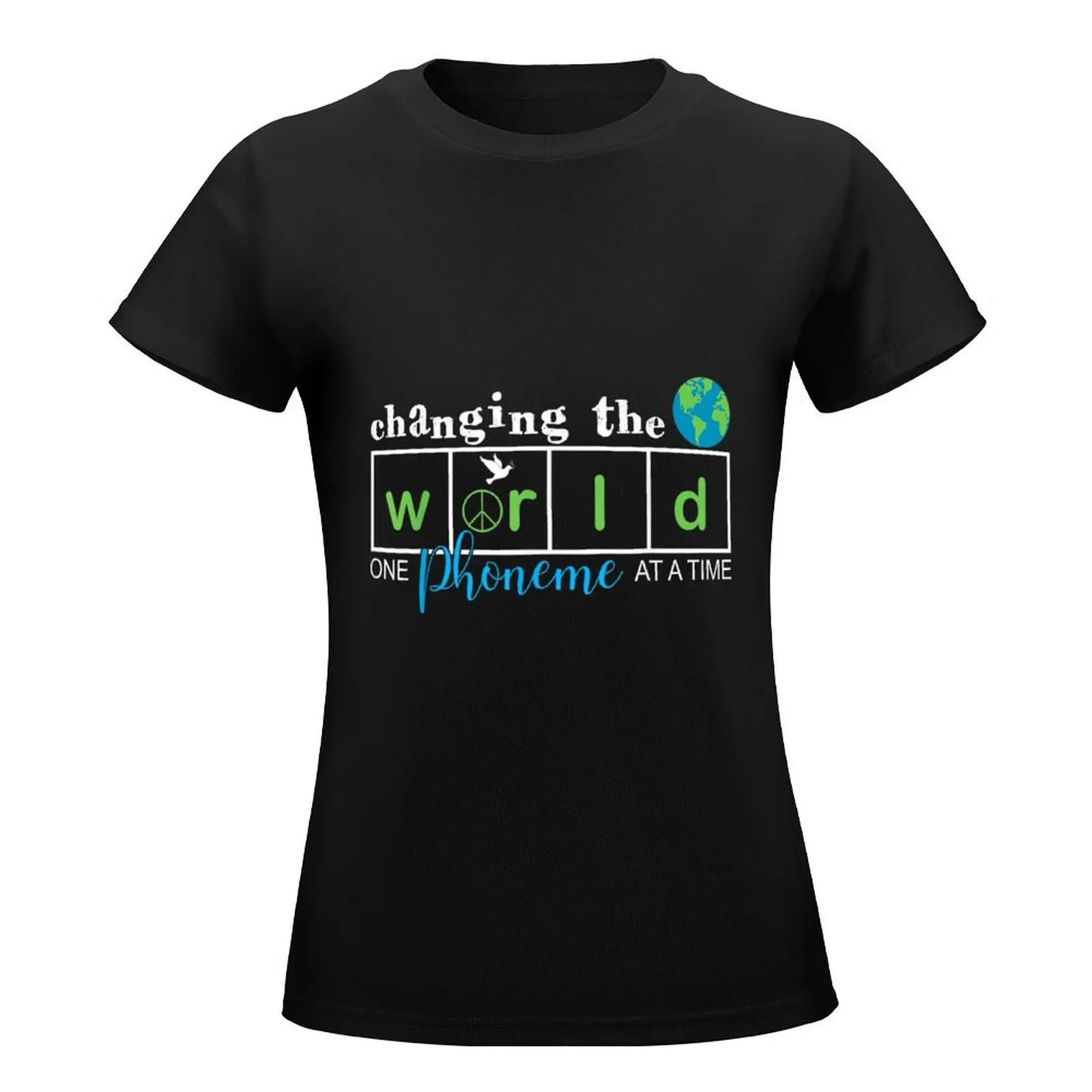 Changing The World One Phoneme At A Time Science Of Reading T-Shirt tees designer clothes Women luxury