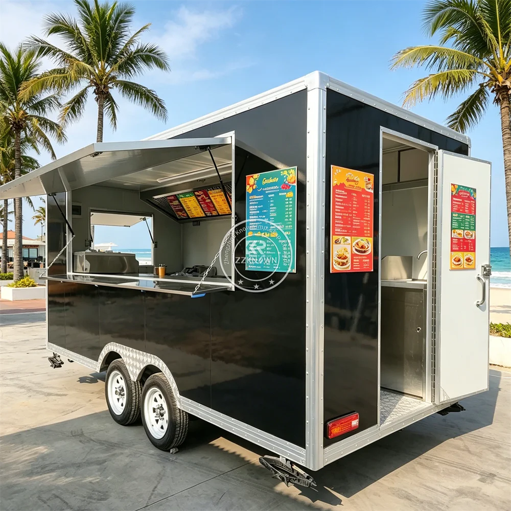 

Mobile Coffee Bar Food Trailer Sandwich Bakery Truck Concession Trailer Commercial Ice Cream Food Truck With Fully Equipped