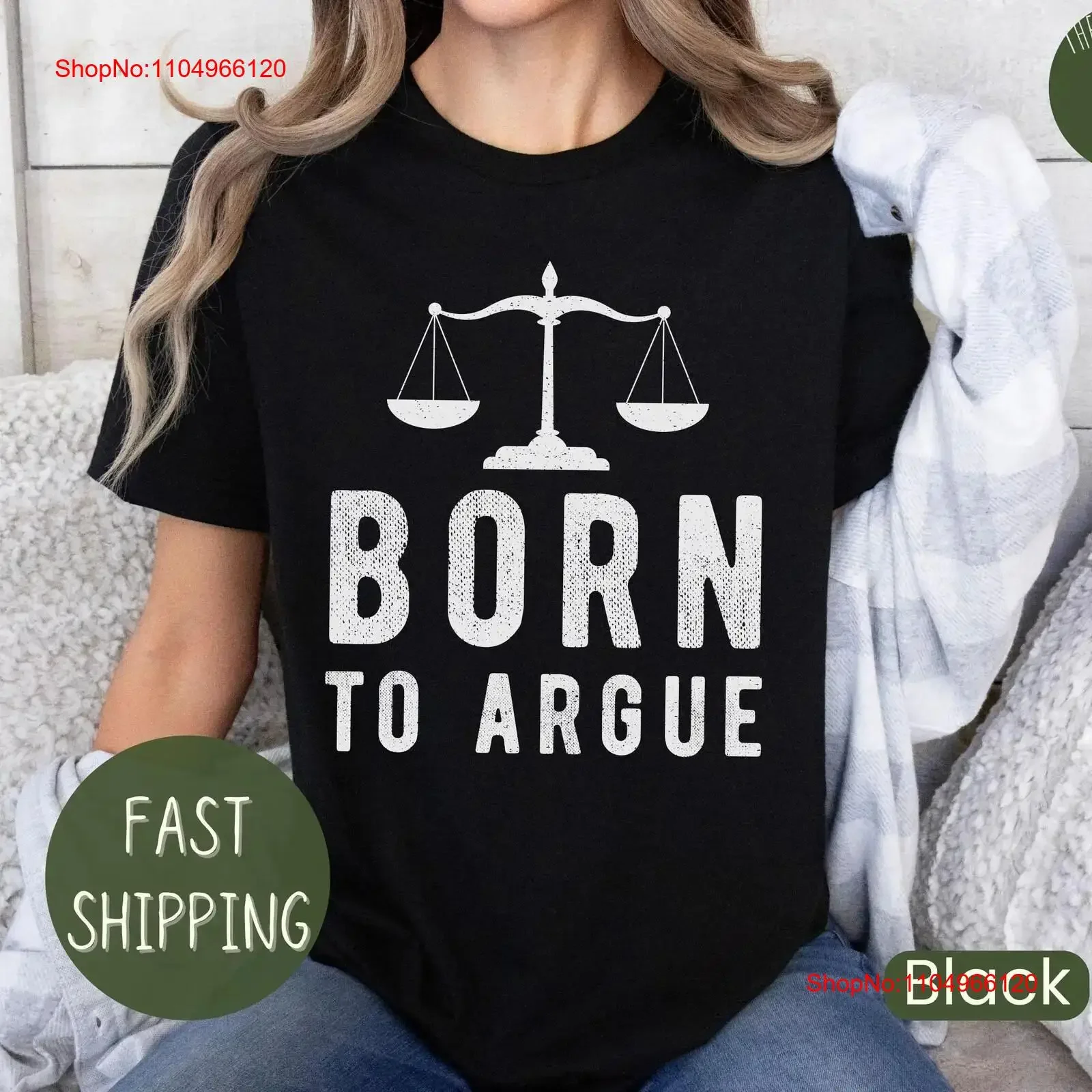 pour avocat t-shirt étudiant de droit école drôle né pour argue avocat remise des diplômes vintage lavé vêtements de créateurs confortables