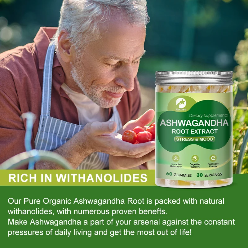 Ashwagandha Gummies South Africa Drunken Eggplant Soft Candy Supports Calm Mood, Relaxation and Cognitive Support