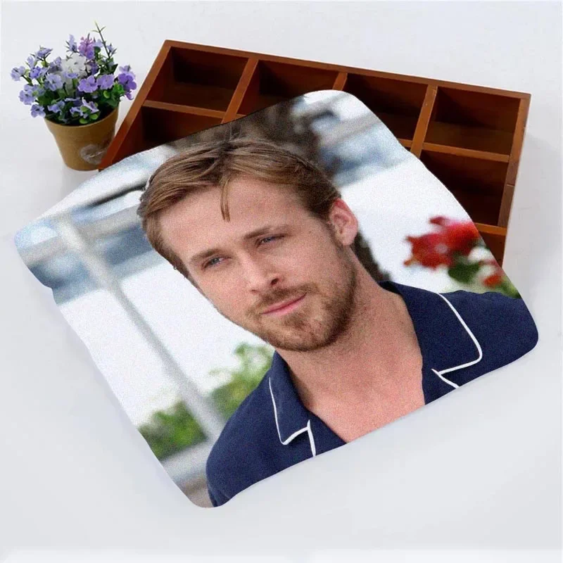 Custom Ryan Gosling Actor Face Towel Small Hand Towels Kitchen Towel Hotel Restaurant Cleaning Towel Microfiber Fabric