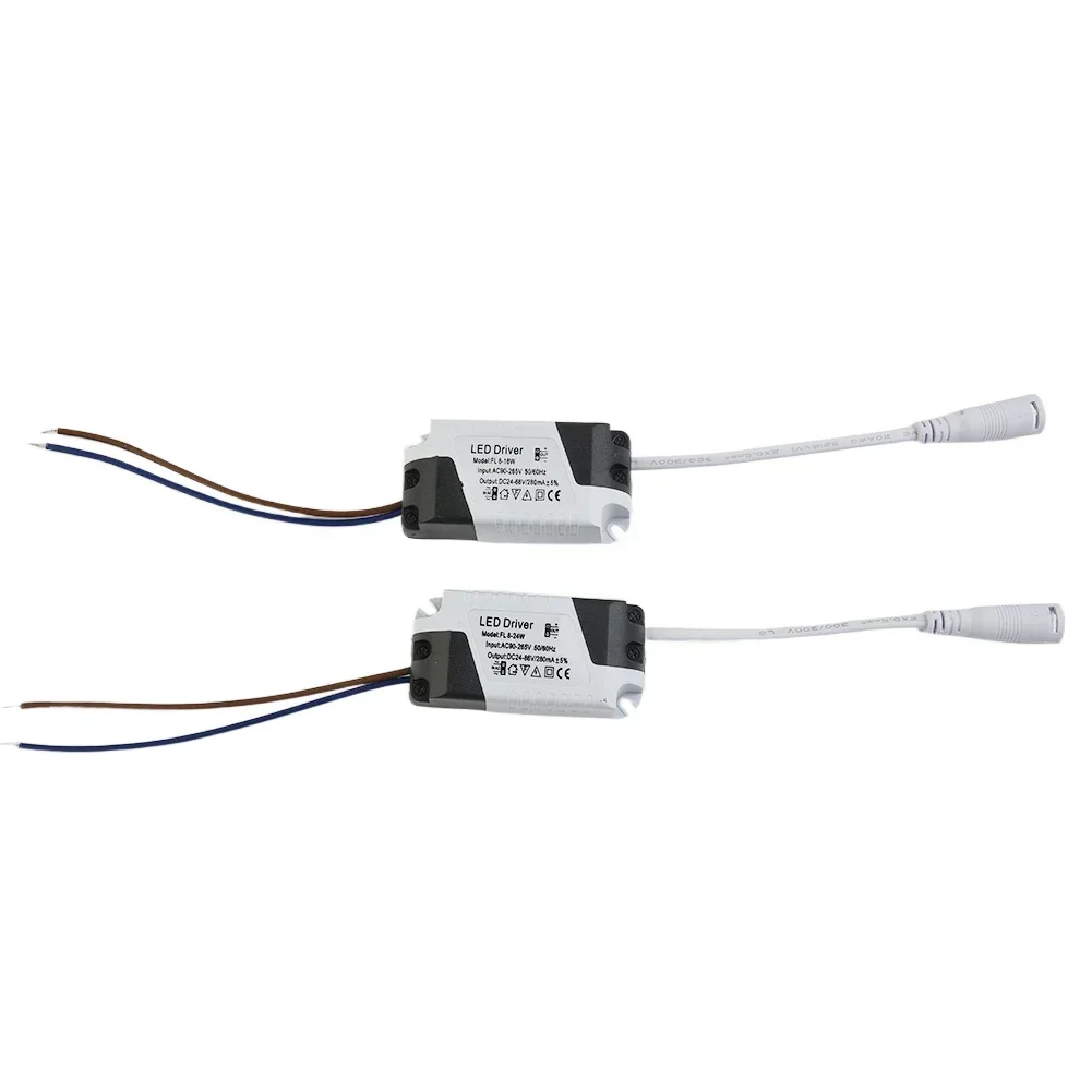 LED Driver Panel Lamp Supply Adapter 90-265V 8-18W/8-24W Protection Lighting Transformer Waterproof Overheating Voltage Current