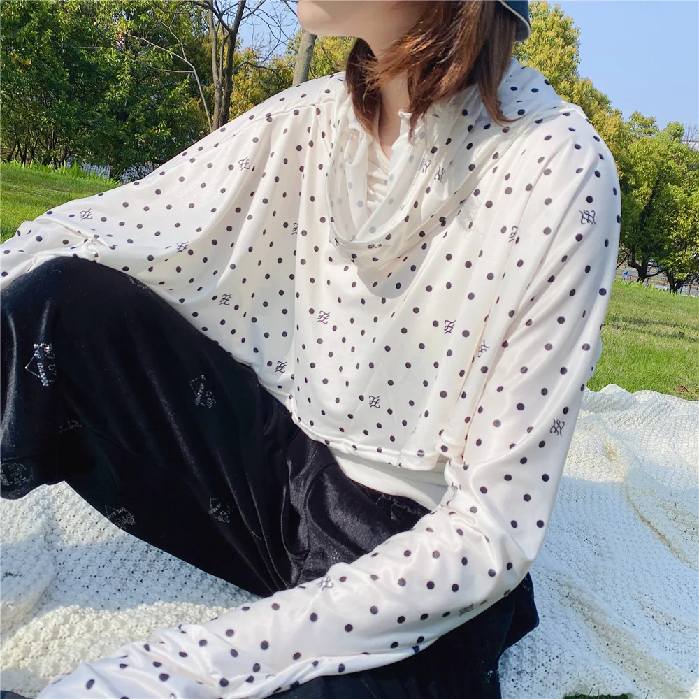 Women Summer Sunscreen Shawl Loose Casual Breathable Long-sleeve Fake Collar Shirt All-match Coat Korean Version Accessories