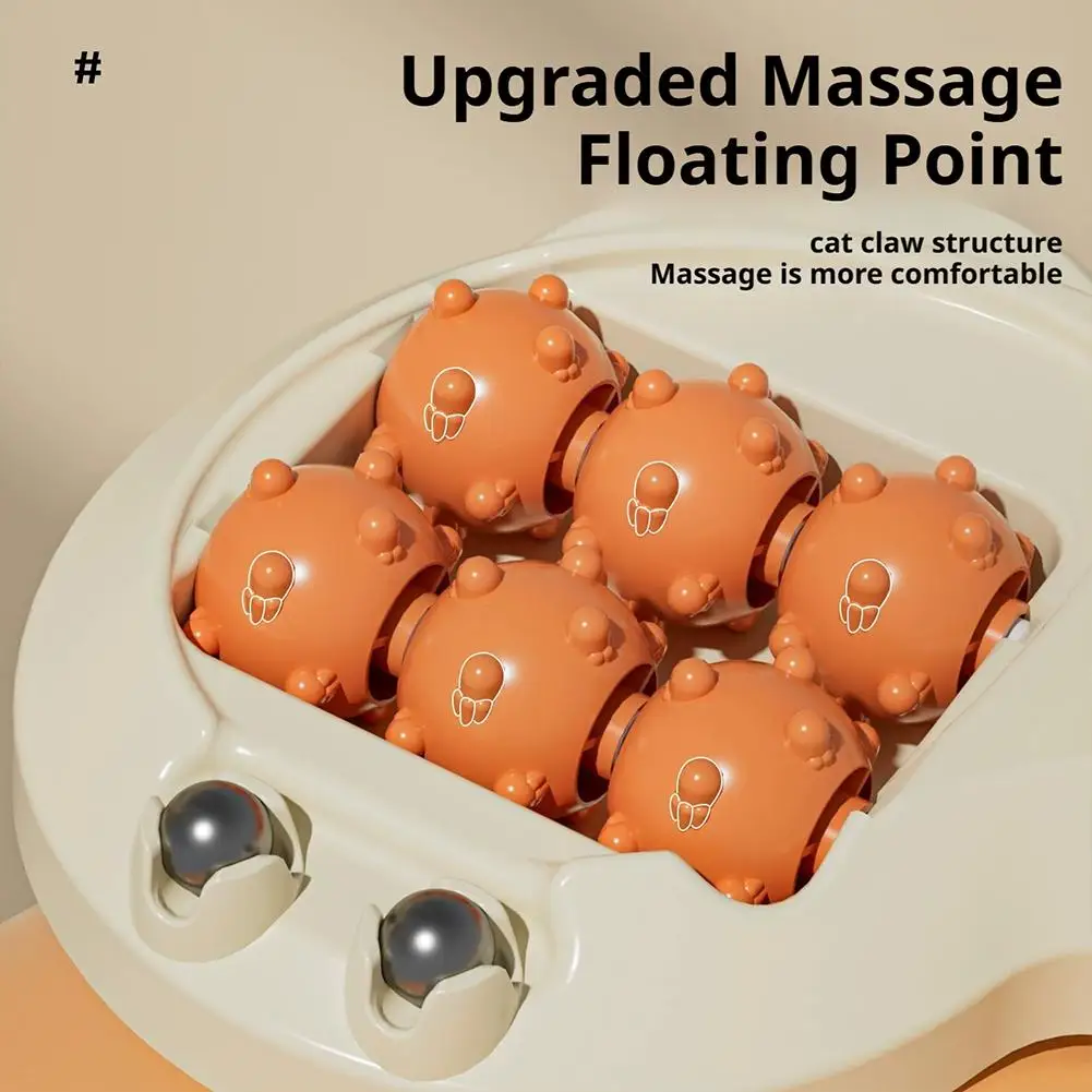 

1 шт. роликовый массажер для ног, многоточечный массаж с терапевтическими бусинами, облегчение выемки крови, расслабление, стресс, здоровье, боль, магнитный G6G2