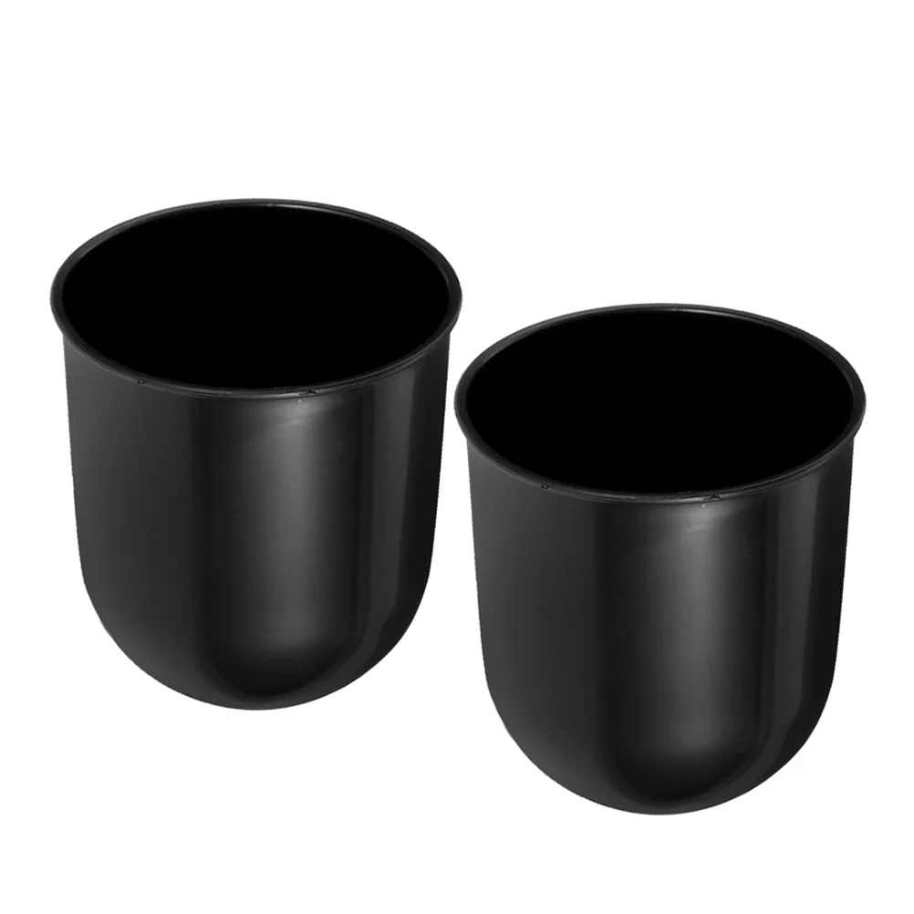 2 Pcs Bathroom Accesories Toilet Brush Base Cup Refills Plastic inside Cleaning