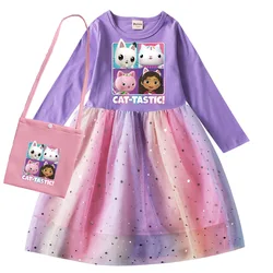 Gabbys Style Dress Kids Gaby Chat Clothes Baby Girls Long Sleeve Casual Dresses Wedding Party Sequin Birthday Gifts Vestidos