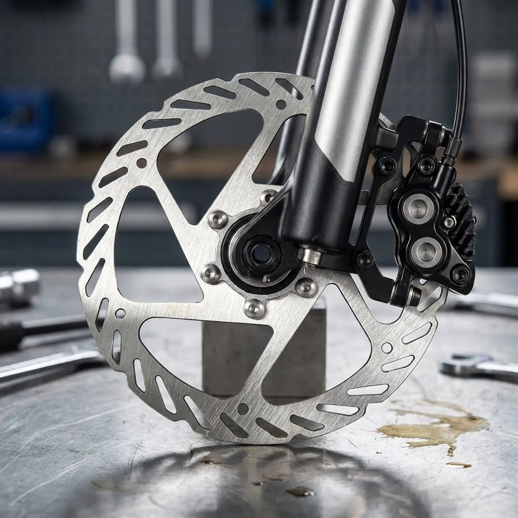 1Pc CNC Machined Disc Brake Rotors For Mountain Bike 140/160/180mm Stainless Steel Center Lock To 6-Bolt Adapter Compatible