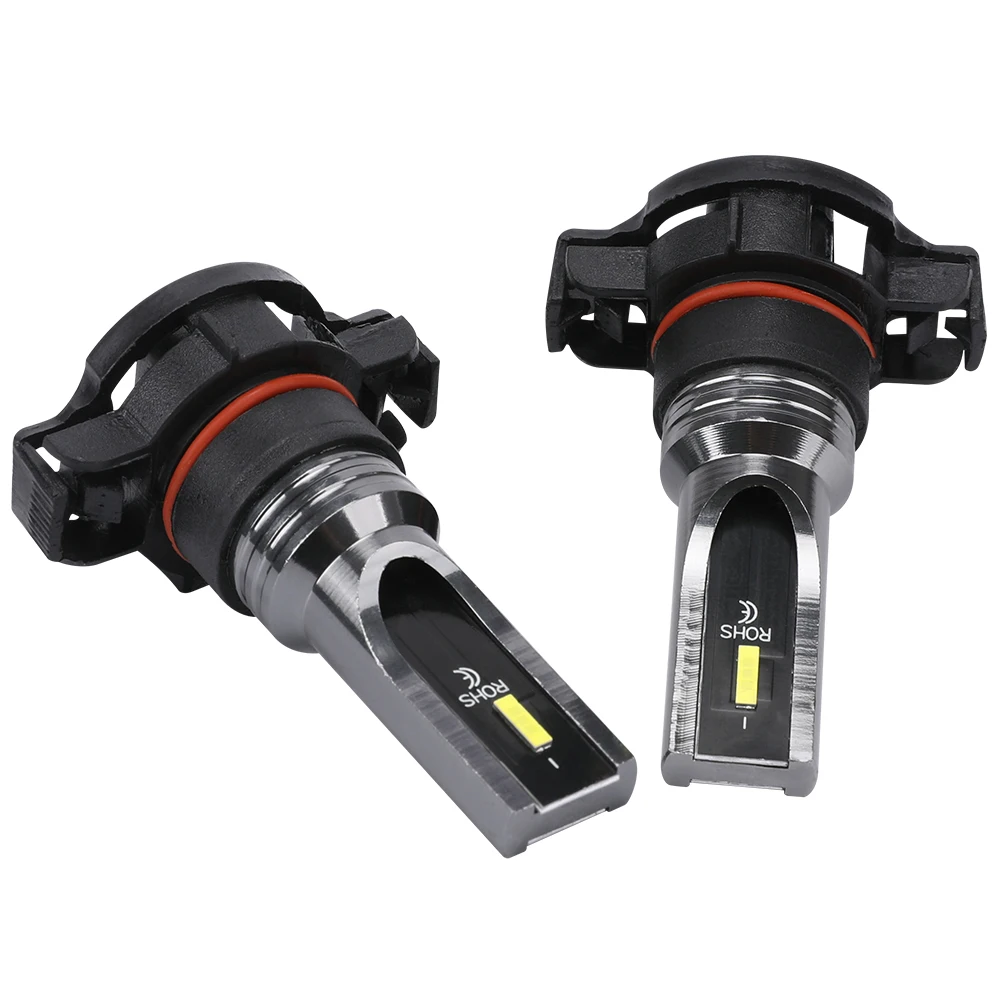 2PCS LED PSX24W 5205 DRL Fog Light Canbus For Jeep Grand Cherokee Wk2 Wrangler JK Patriot Dodge Charger Chevrolet Captiva Subaru