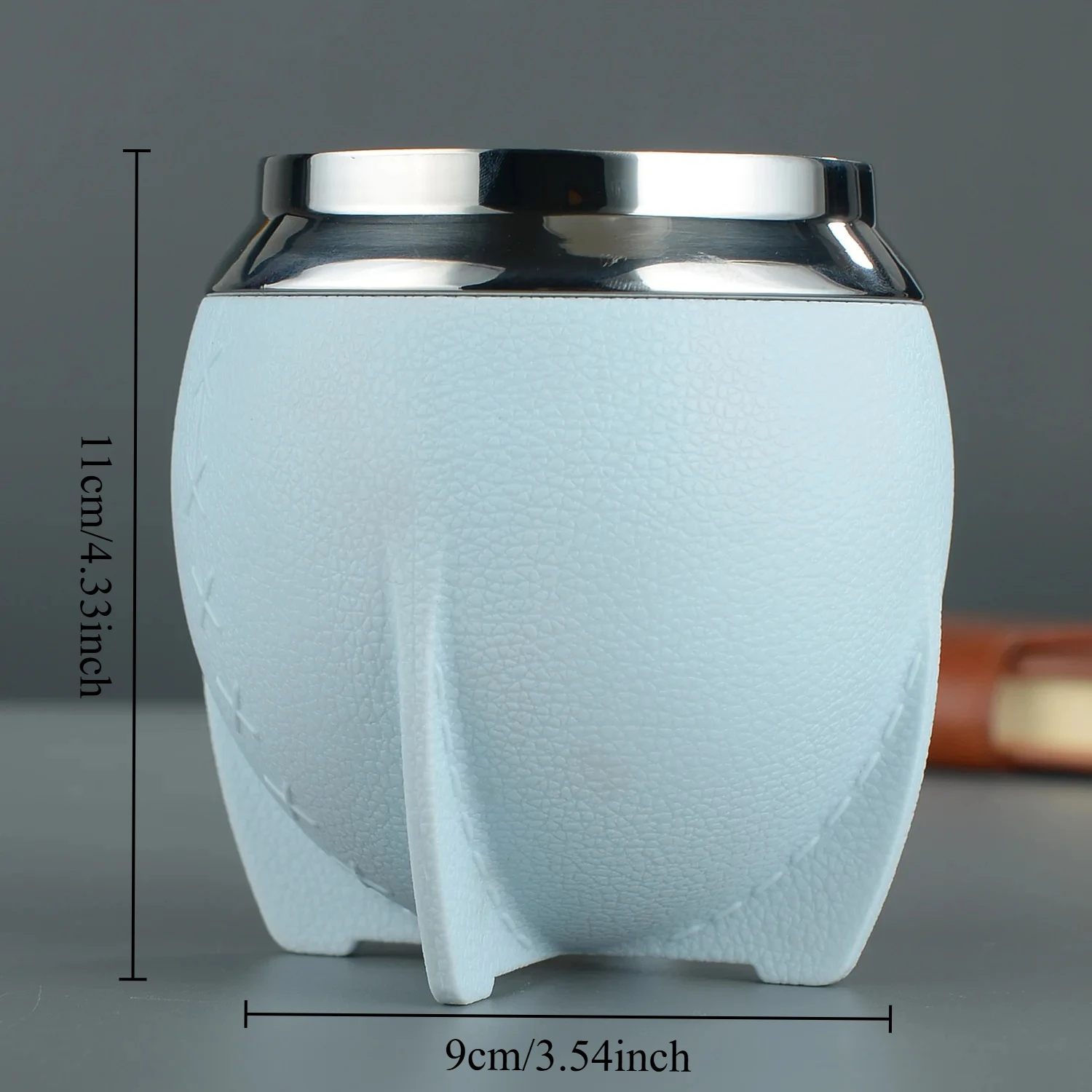 260ml double wall layer stainless steel yerba mate tea cup tumbler rocket coffee cup coffee tumbler no straw