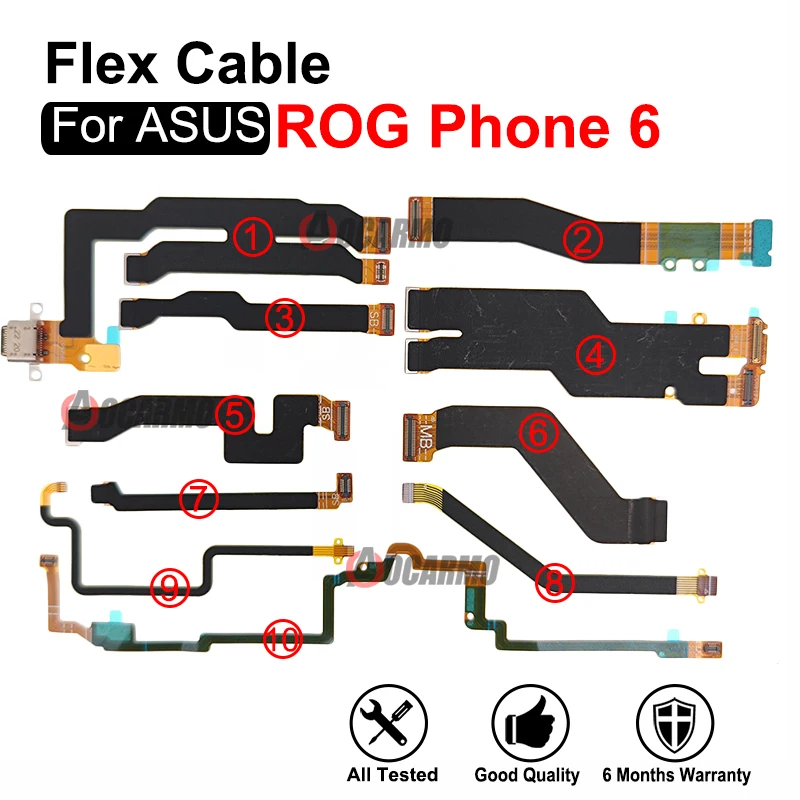 Motherboard Small Board Rear Camera Connection Flex Cable Repair For ASUS ROG Phone 6 ROG6 MB SB Connect Flex Replacement Parts