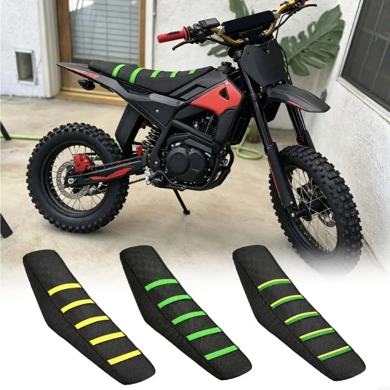 Quick-Remove Motorcycle Cover, Textured PU Layer with Grip Detail for in10, Non-Staple Install, 60 X 16 X 9 H9EE