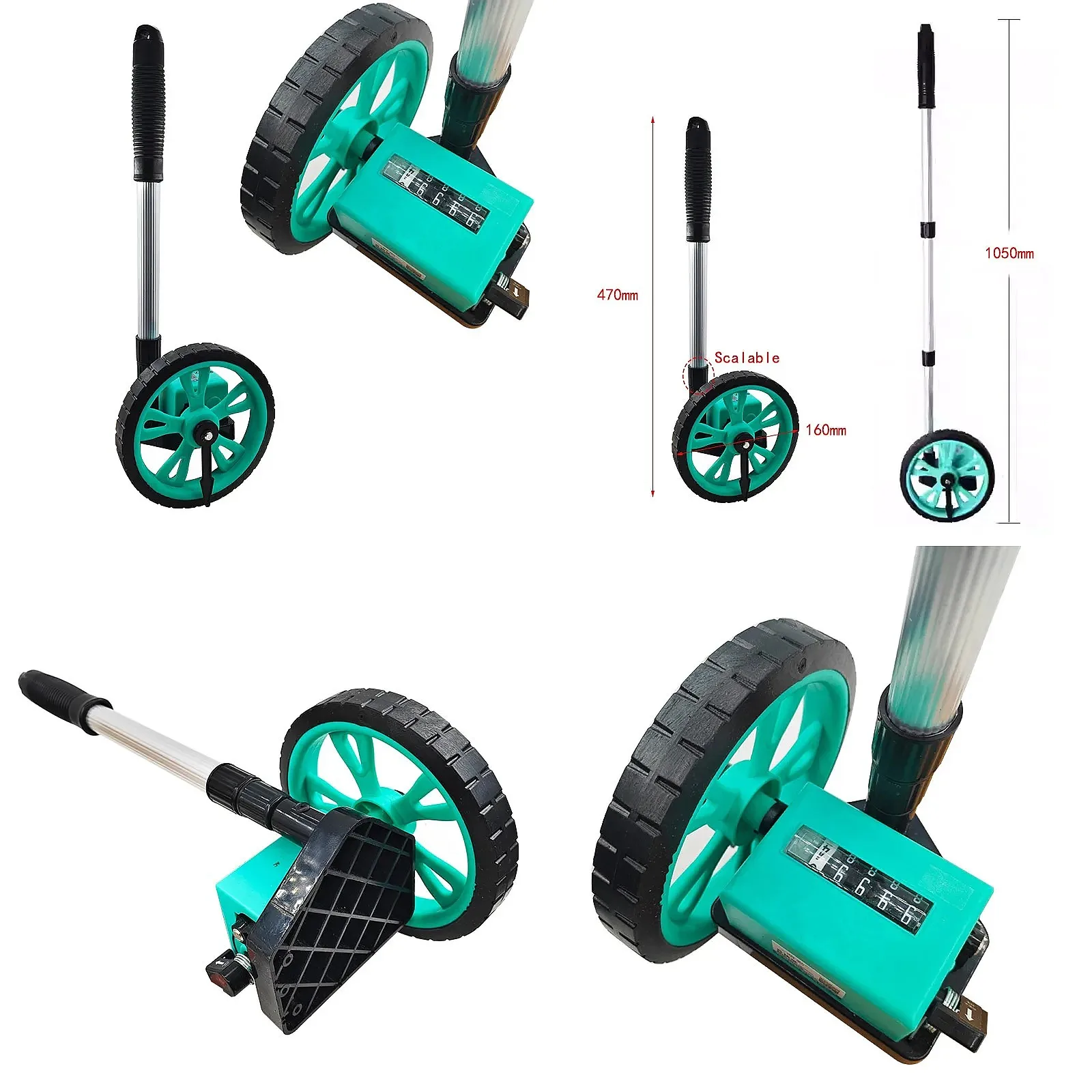 Digital Mechanical Roller Rangefinder Wheel Measuring Ruler 9999.9M