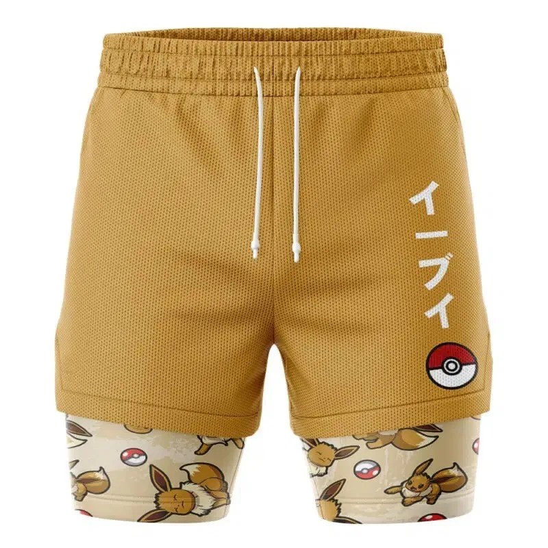 Double-layer Shorts for Men, Summer Casual Beach Pants, Summer Sports Shorts