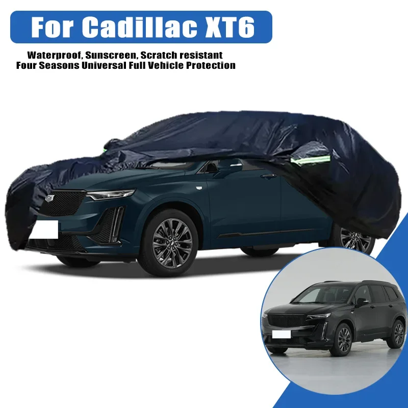 

Car Cover for Cadillac XT6 -Outdoor Full Body Protection Waterproof Dustproof Heat-Resistant All-Season Use Exterior Accessories