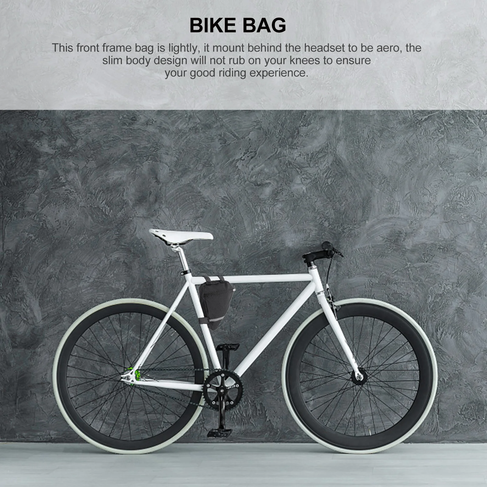 Triangle Bag Cycling Pouch Frame Road Bike Purse Holder Cellphone Front Beam Package Waterproof Mount