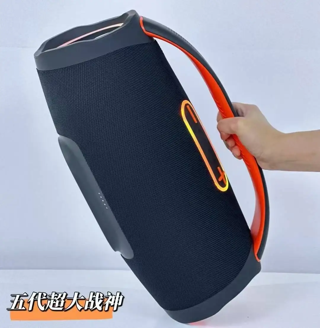 5th Gen BOOMSBOX5 Wireless Speaker-Large Portable for V5.4 Speaker with Colorful Lights 10,000mAh Battery 50-100W Output