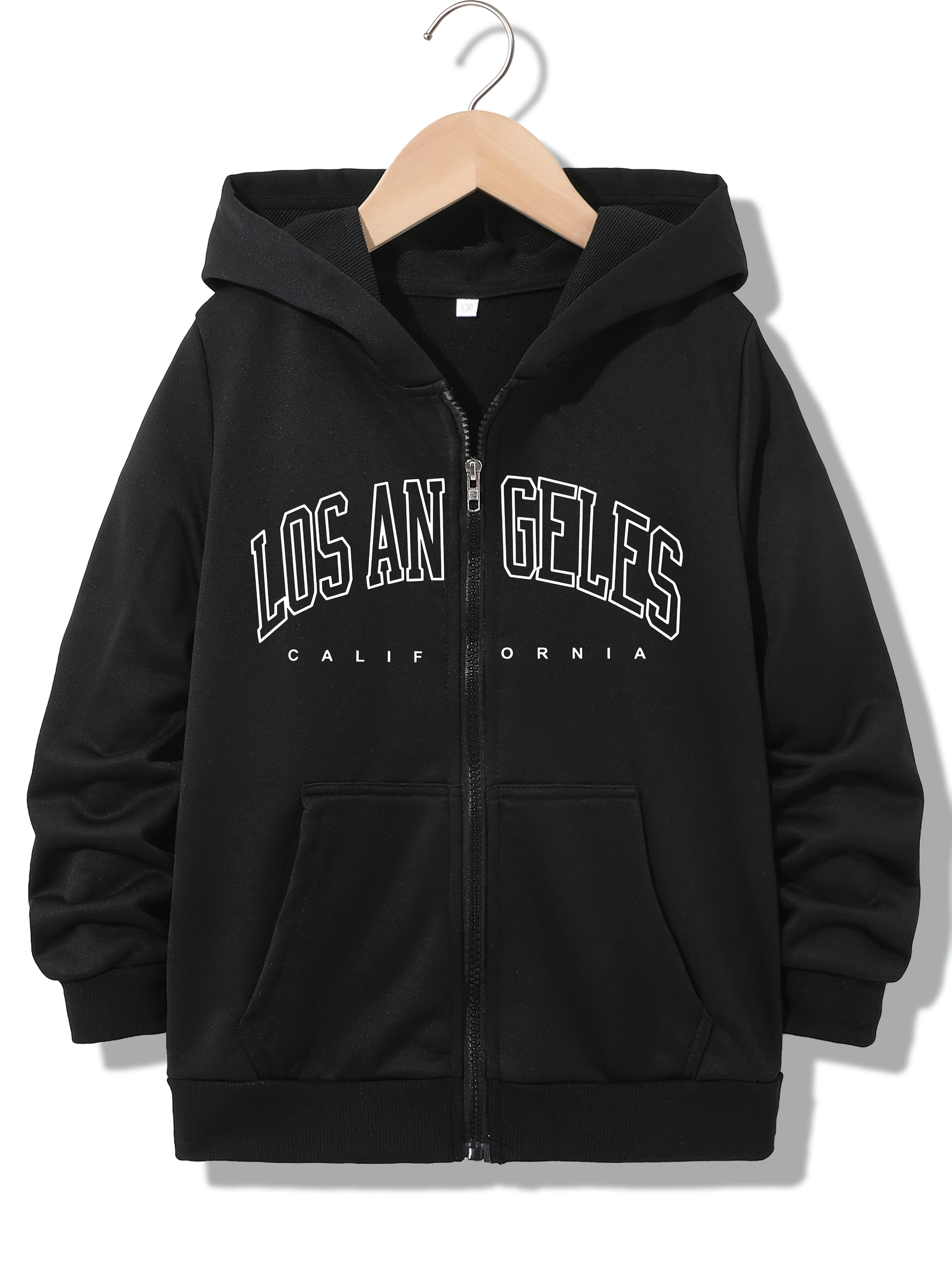 Fashionable Zipper Hoodie Casual Los Angeles California Letter Hoodies Jackets Boys Girls Y2k Zip Up Sweatshirt Spring Autumn