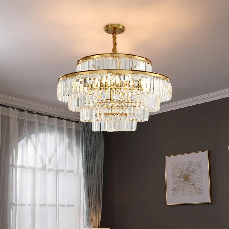 Postmodern, simple, creative, living room, French, light luxury, high-end, crystal, chandelier