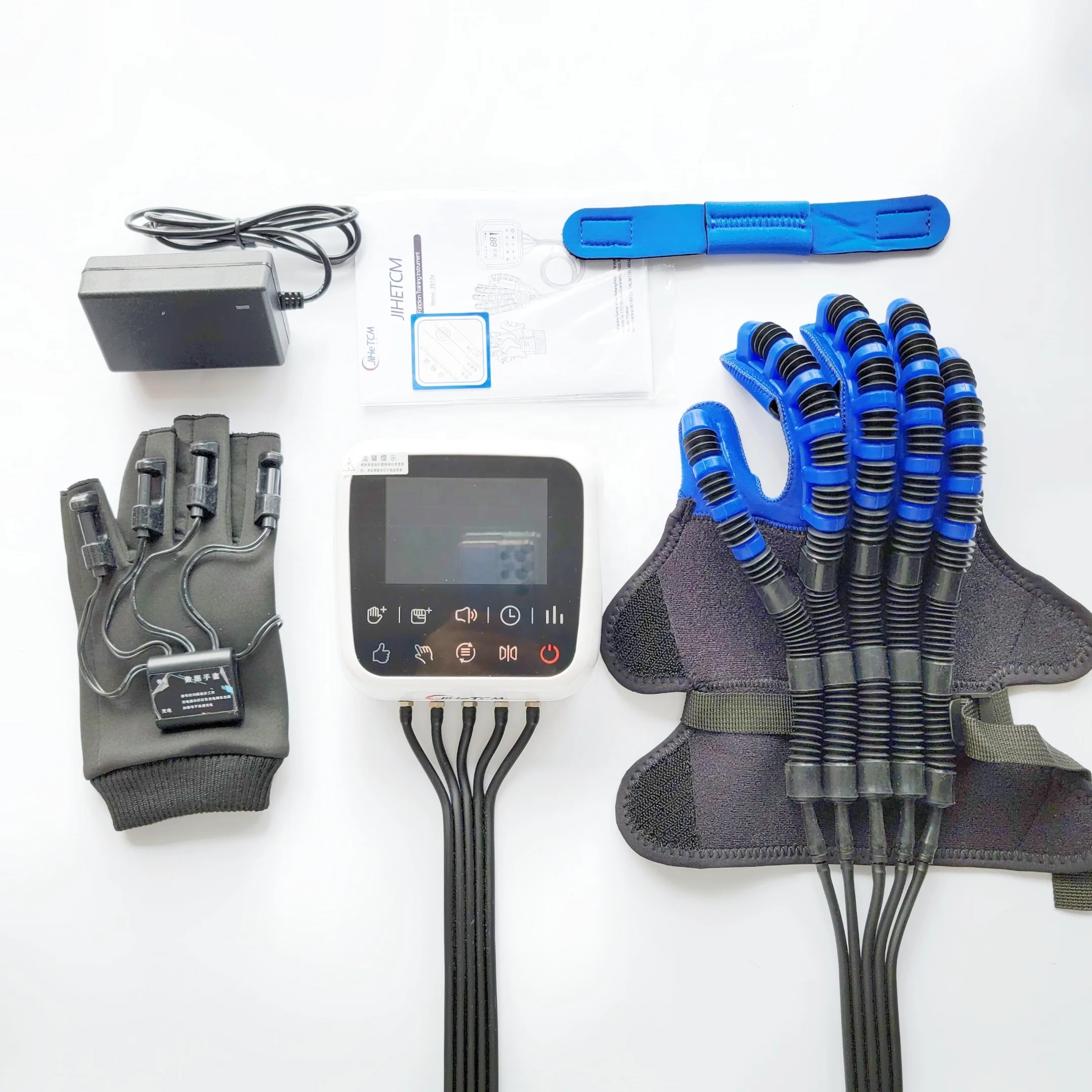 

Upgraded English System Voice Broadcast Lengthened Gloves Wrist Hand Exercise Pneumatic Robot Rehabilitation Training Gloves