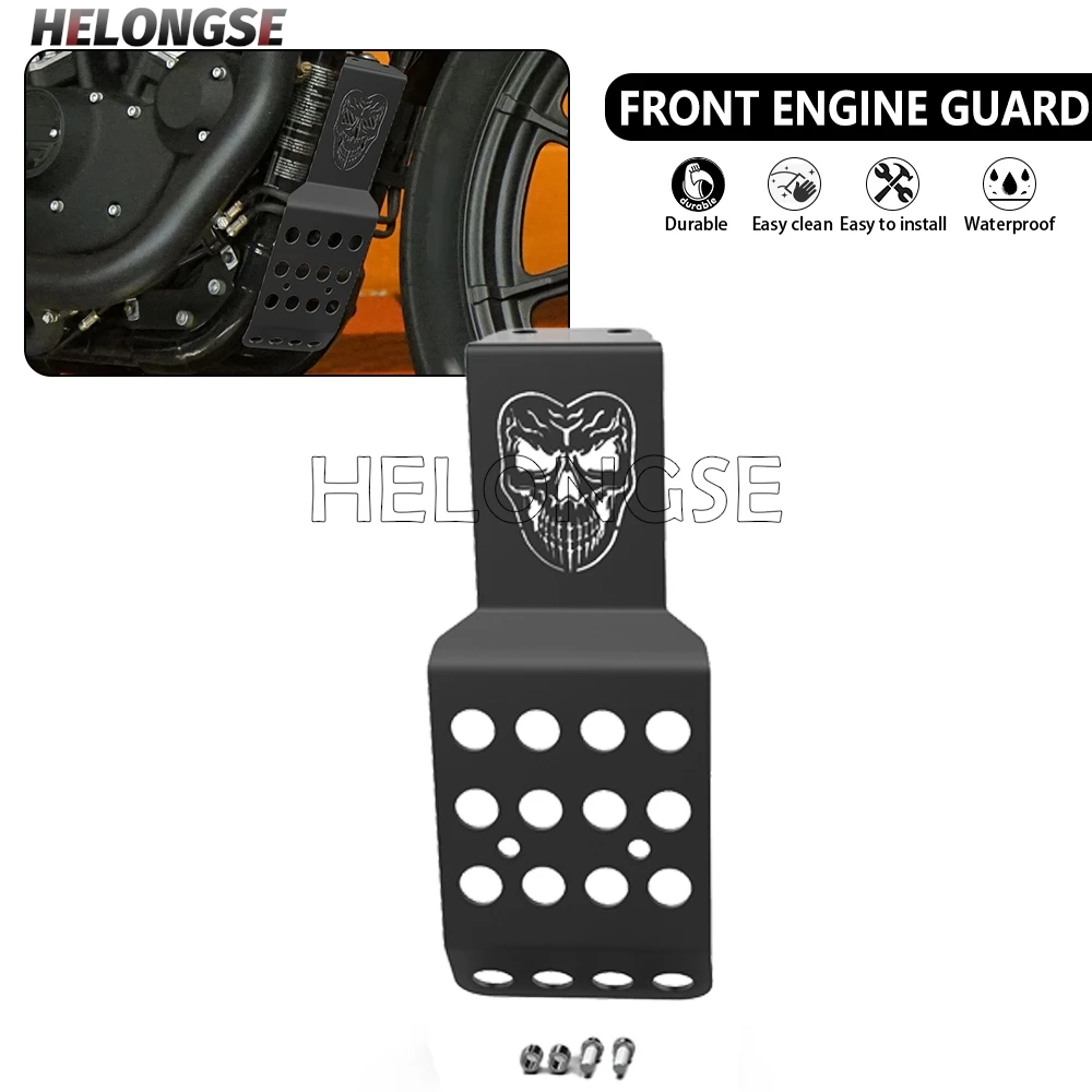 

Motorcycle Parts Engine Guard Protector Lower Chin Fairing Spoiler Cover For Har*ley Sportster Iron XL 883 1200 48 72 All Models