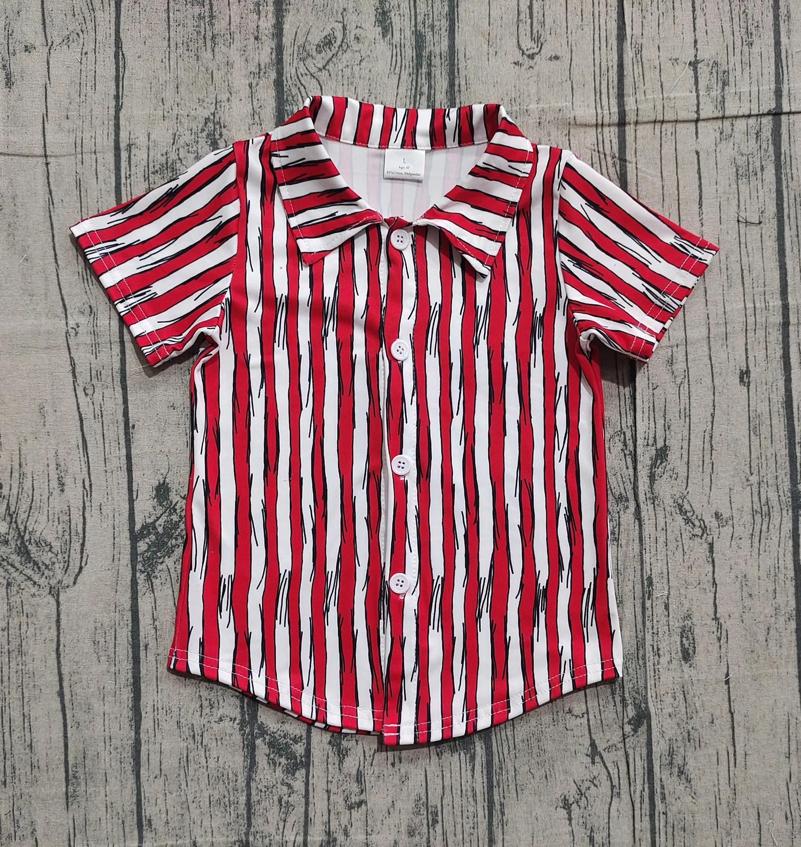 

Z1101-18 BT1462 Children Boutique Clothes Short Sleeve Top Kids Boys Shirt