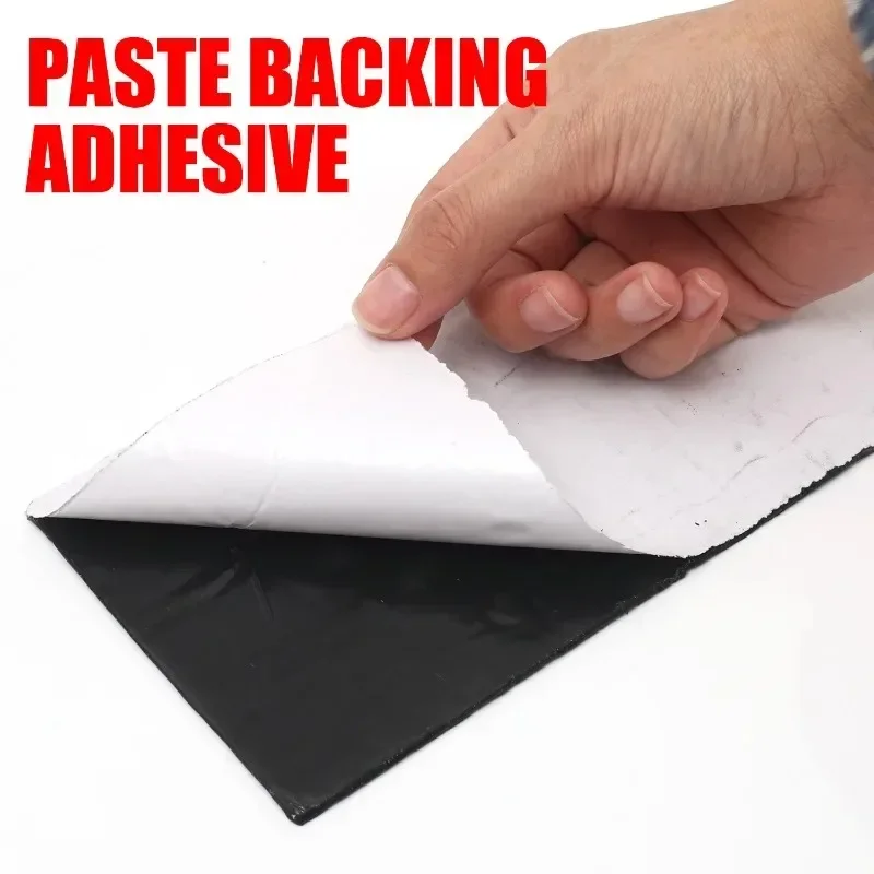 1-5PCS Car Damping Sheet Heat Insulating Noise Reduce Self-adhesive Damping Sheet Butyl Rubber Vibration Isolating Soundproofing
