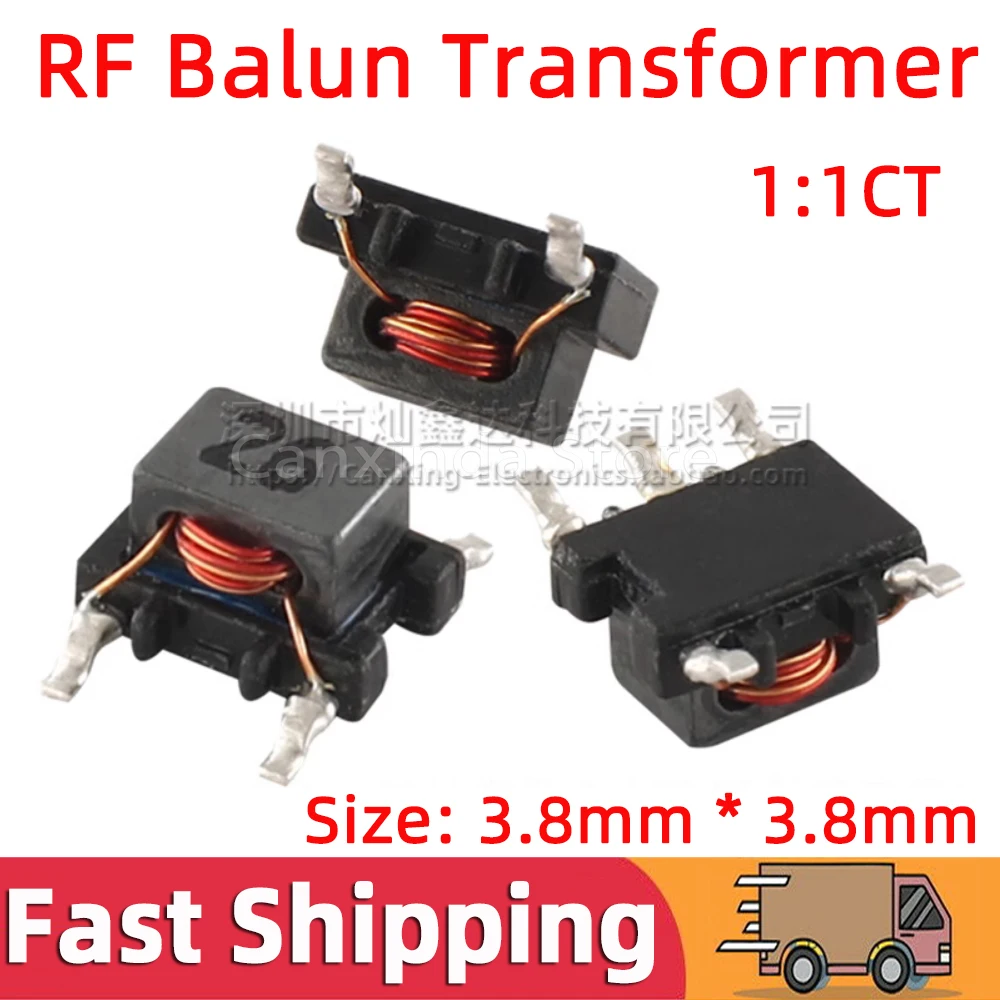 5pcs SMD B4F Type RF Signal Balun Transformer 1:1CT Tapped Unbalanced Balanced Transformer 844PT-A0026