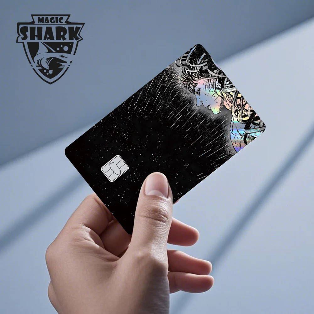 Magic Shark 2026 Neue Dark Anime B-Berserk Guts Holographische Laser-Frontaufkleberfolie für Debit-Kreditkarte – Detail 13