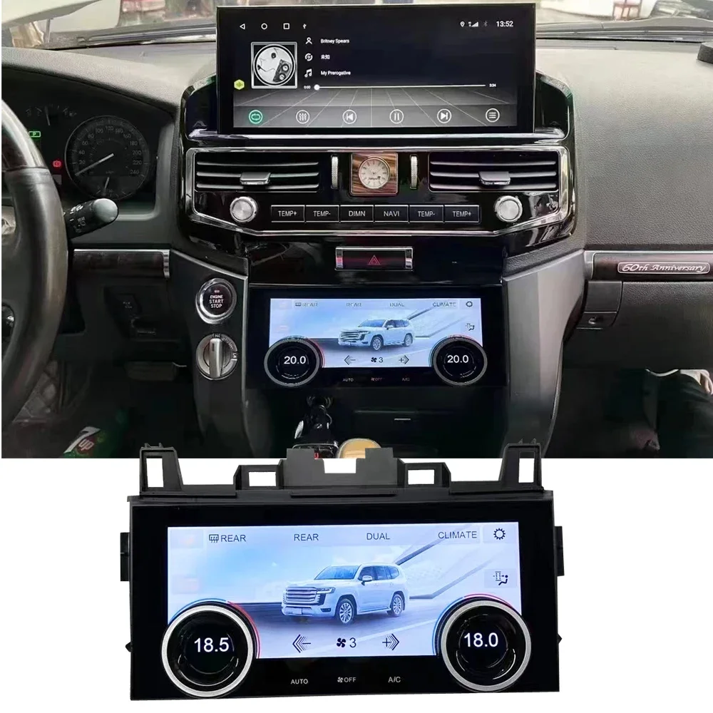 Air Conditioning Screen for Toyota Land Cruiser 200 Prado LC200 2008–2015 Aircon Controls Air Conditioner Monitor