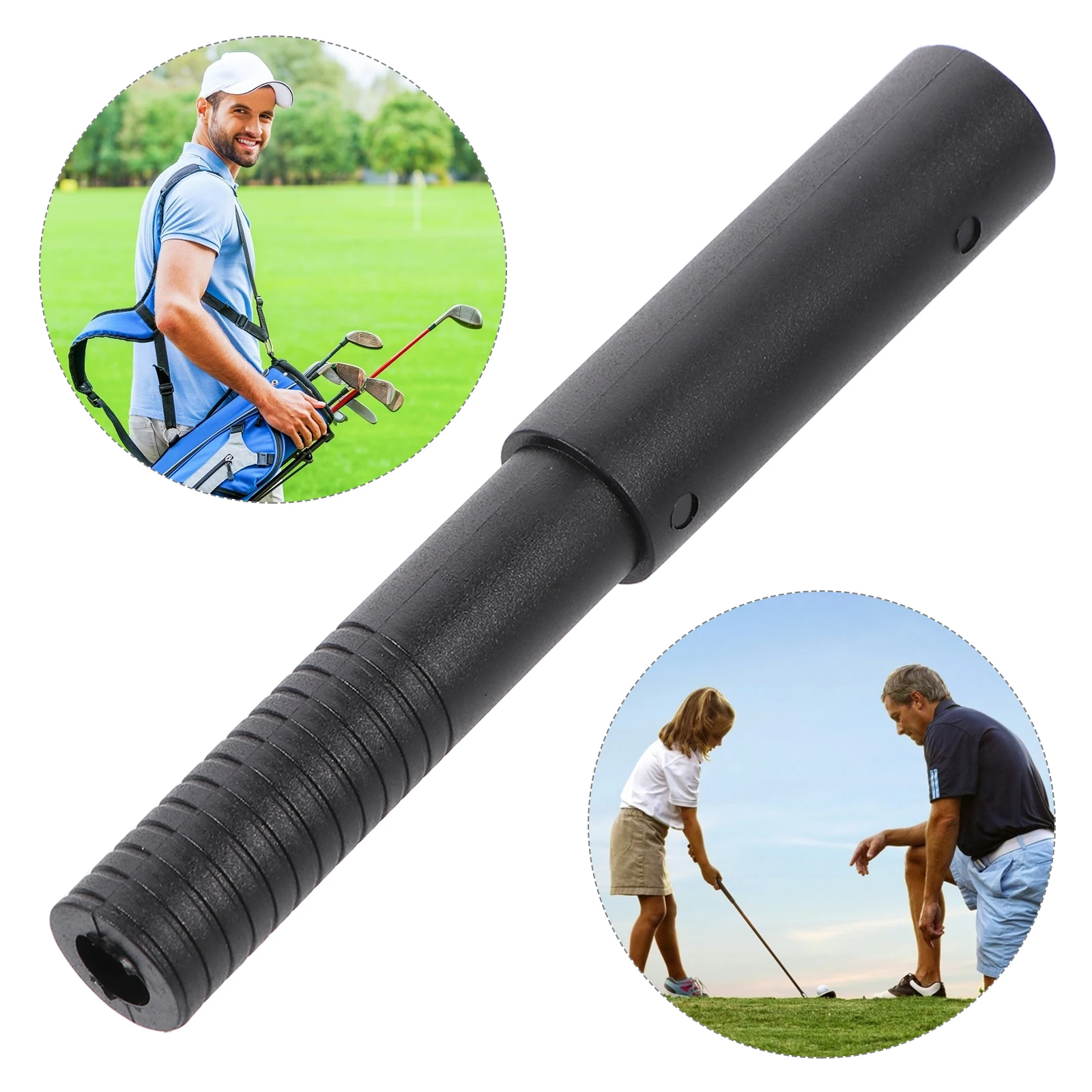 

2 pcs Golf Club Graphite Shaft Extenders 102MM Lightweight Durable Spiral End Sticks for Putter Rods Accessories Golf Equipment