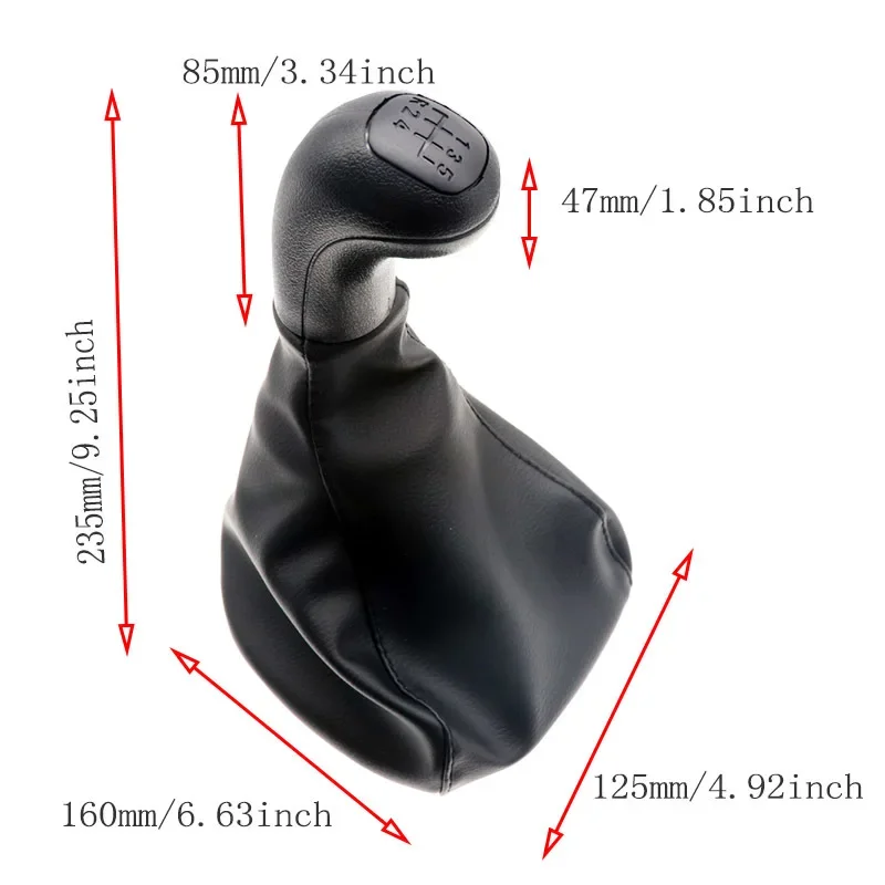 5-Speed Gear Shift Knob Gaiter Boot #0002670010 For Mercedes Benz VITO W638 638 Shifter Handball With Frame Car Accessories