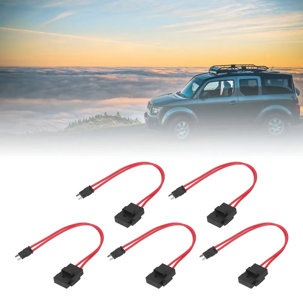 

5 шт., мини-наконечник, рейтинг 20 А, автомобильный держатель, разъем 16AWG, провод ACK S 10,9 мм, сверхмощный удлинитель проводов, мини-держатель, легкий аксессуар для крана