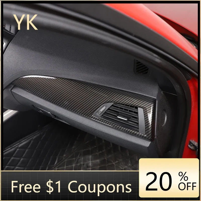 

For BMW 1 2 Series F20 F21 F22 F23 2012-2017 ABS Car Dashboard Side Air Conditioner Outlet Panel Cover Stickers Car Accessories