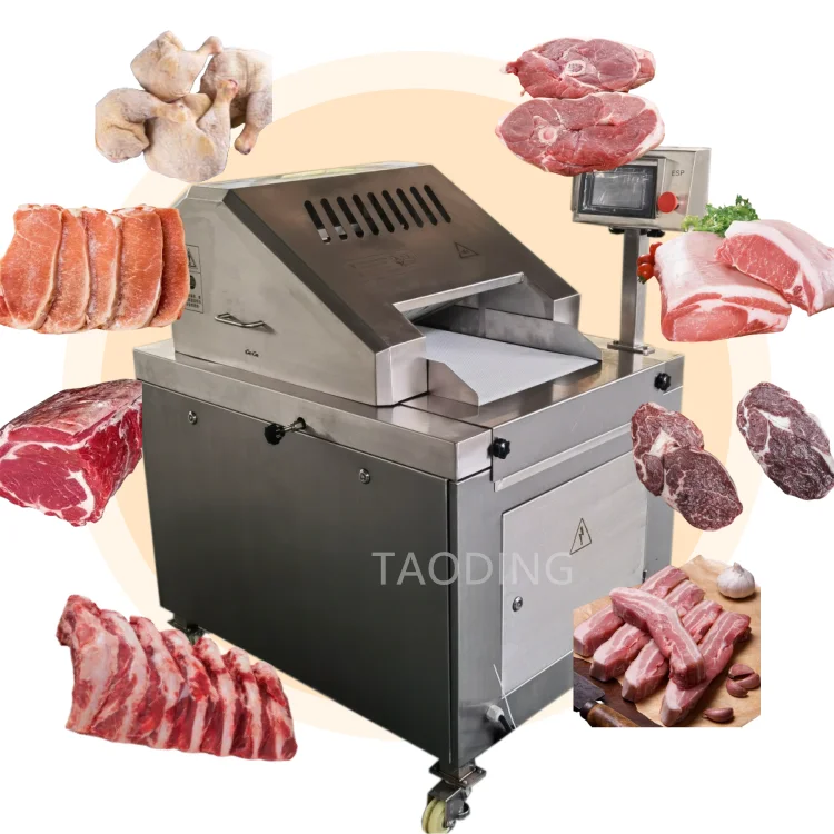 big capacity	 fully automatic slicing frozen meat	industrial meat slicers	meat and bone cutting machine