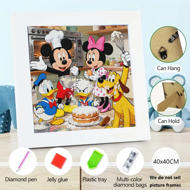

1 шт., хит продаж, комплект для алмазной живописи с Микки Маусом и Минни и друзьями, полная дрель, 5D, сделай сам, мультфильм, Микки Дональд Да