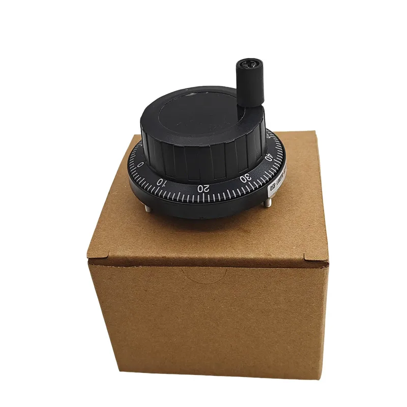 Black 60mm Manual Pulse Generator Handwheel 5V 4Pin 100PPR NPN Encoder for CNC & PLC