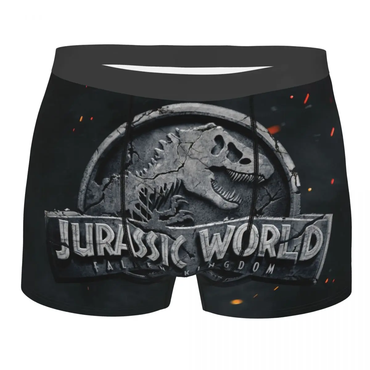 

Funny Jurassic Park Boxers Shorts Panties Male Underpants Breathable Dinosaur World Briefs Underwear