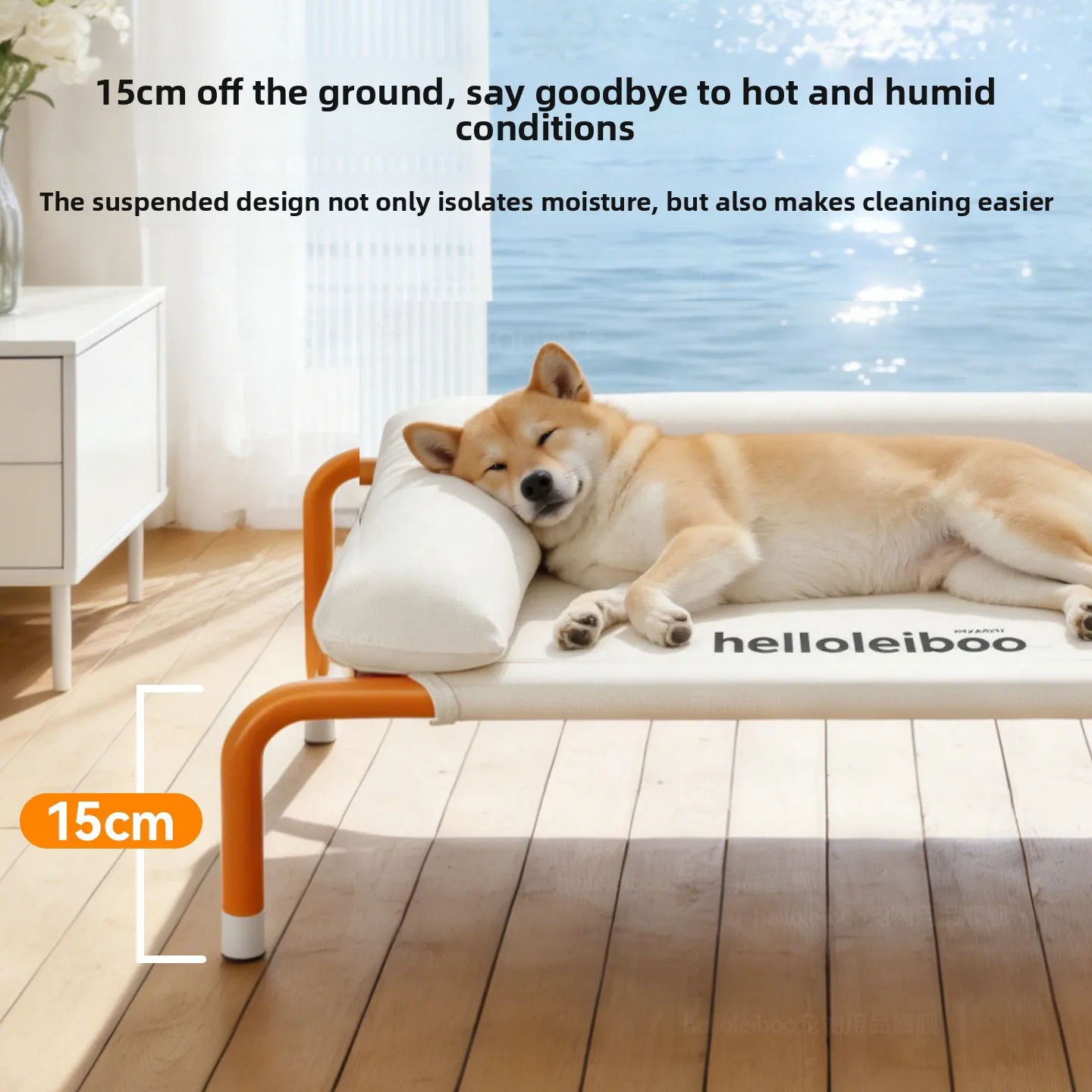 Dog Marching Bed Can Be Disassembled, Washed, Off the Ground, Moisture-Proof, Summer Pet Sofa, Dog Bed - view 2