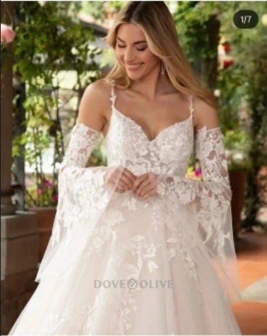 Lace Appliques Tulle Wedding Sleeves Trumpet Bride Gloves Bridal Accessory Women Formal Party Gloves image 3