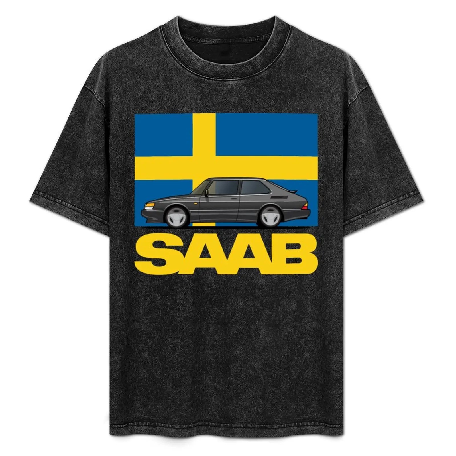 Saab 900 SPG Aero Sweden Flag T-Shirt graphic t shirts anime shirt man t shirt clothes for men