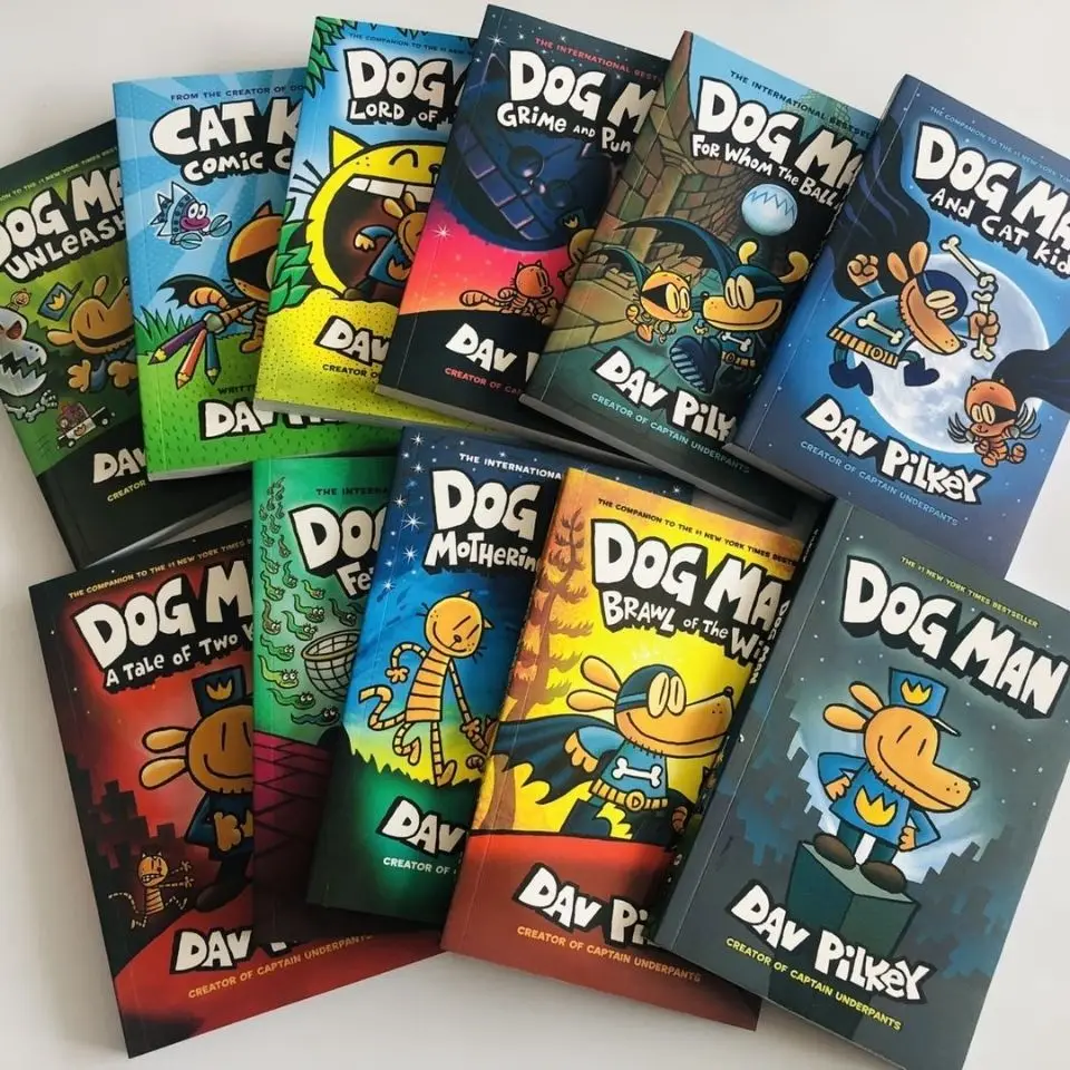 

Detective Dog Dog Man CATKIDCOMICCLUB Books for Kids Story Books for Kids English Manga Book English