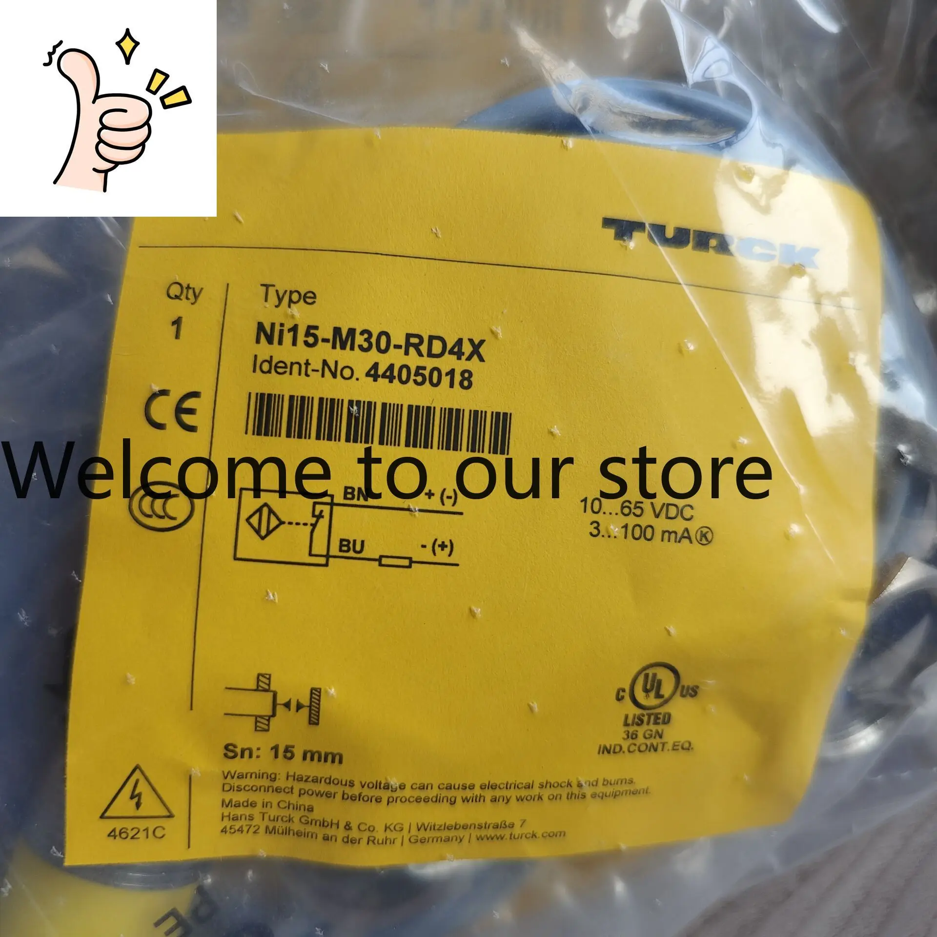Turck Square Sensor Ni35U-CK40-ADZ30X2-B3131 Special Turck Proximity Switch