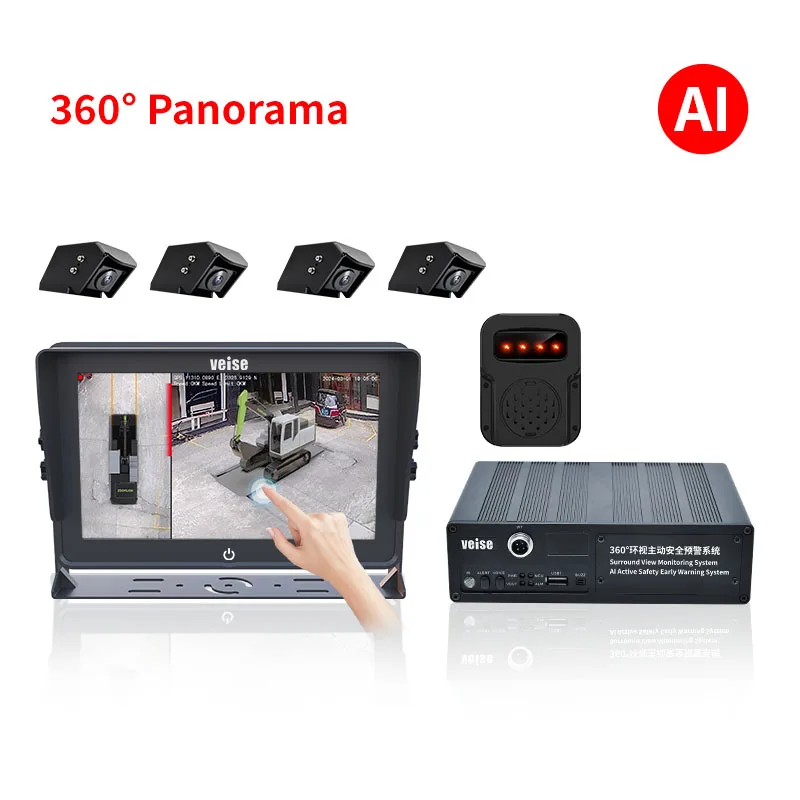 

360° Active Safety Camera System with 8-Channel 4G Video